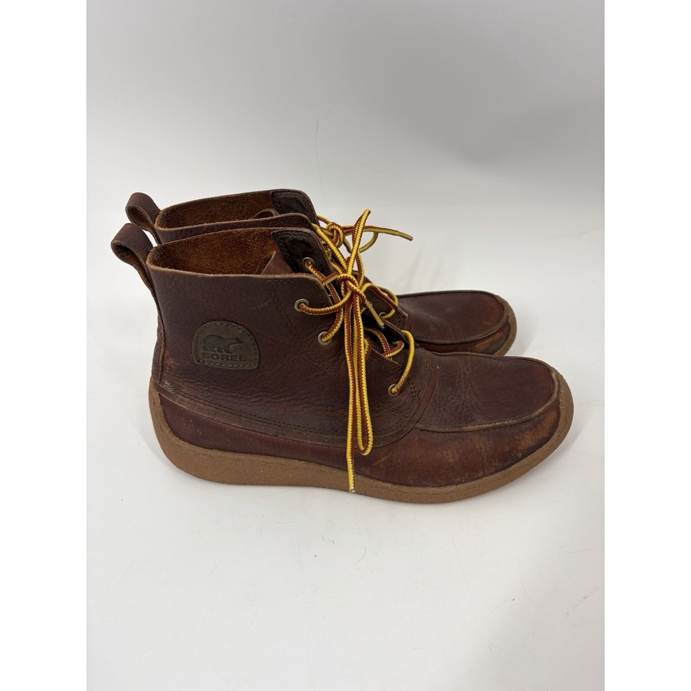 Sorel‎ Chugalug Chukka Boots Men's 9.5 Brown Leather Crepe Sole Casual